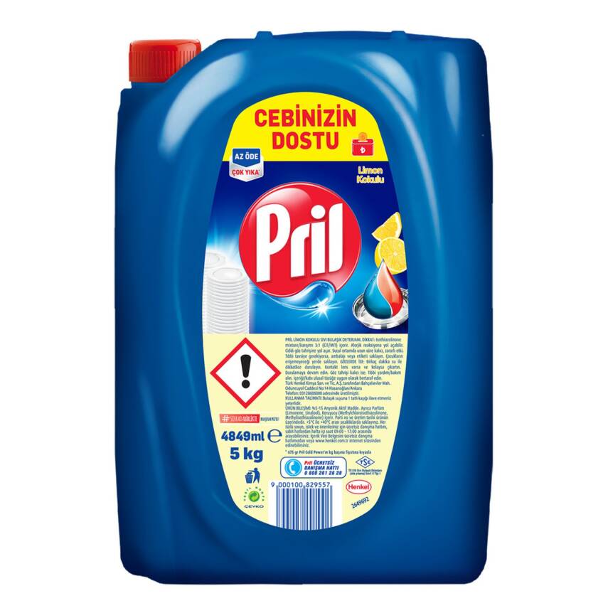 Pril Sıvı Bulaşık Deterjanı Limon 4.849 Ml - 1