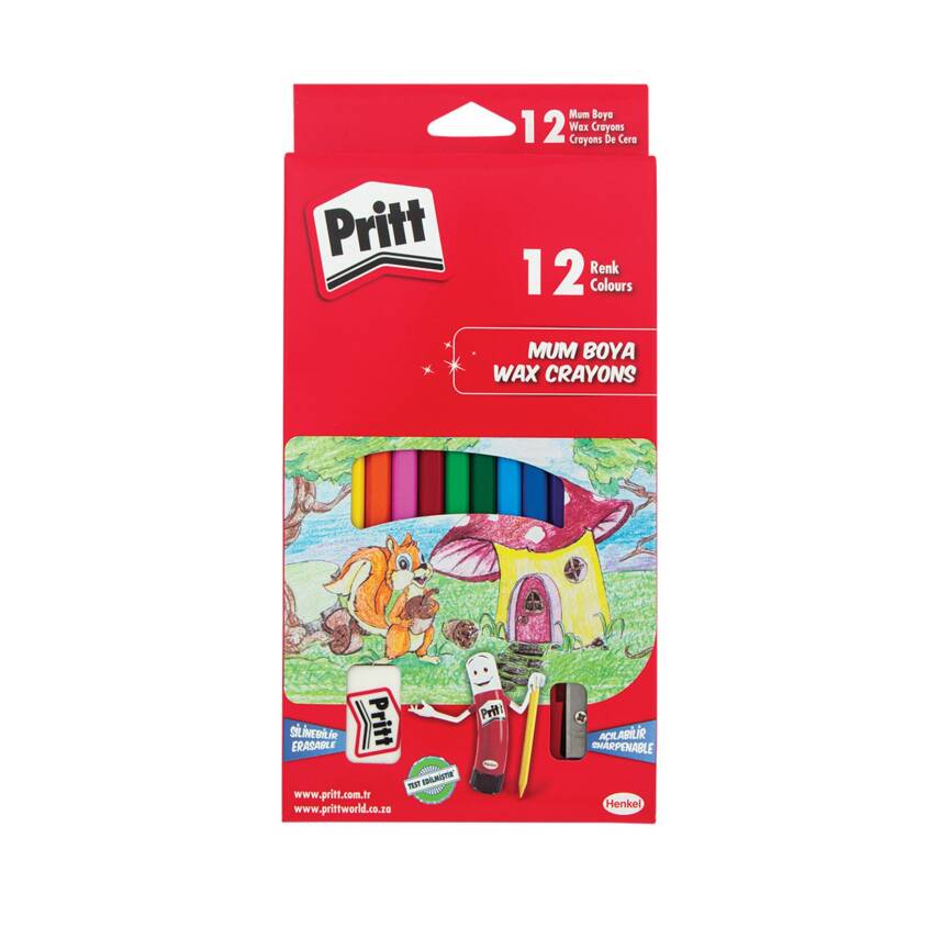 Pritt 12'li Silinebilir Pastel Boya - 1