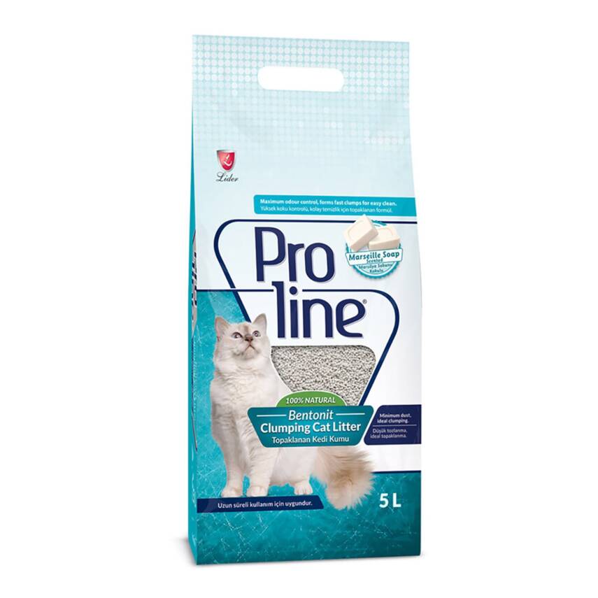 Proline Bentonit Marsilya Sabunlu Kedi Kumu 5 L - 1