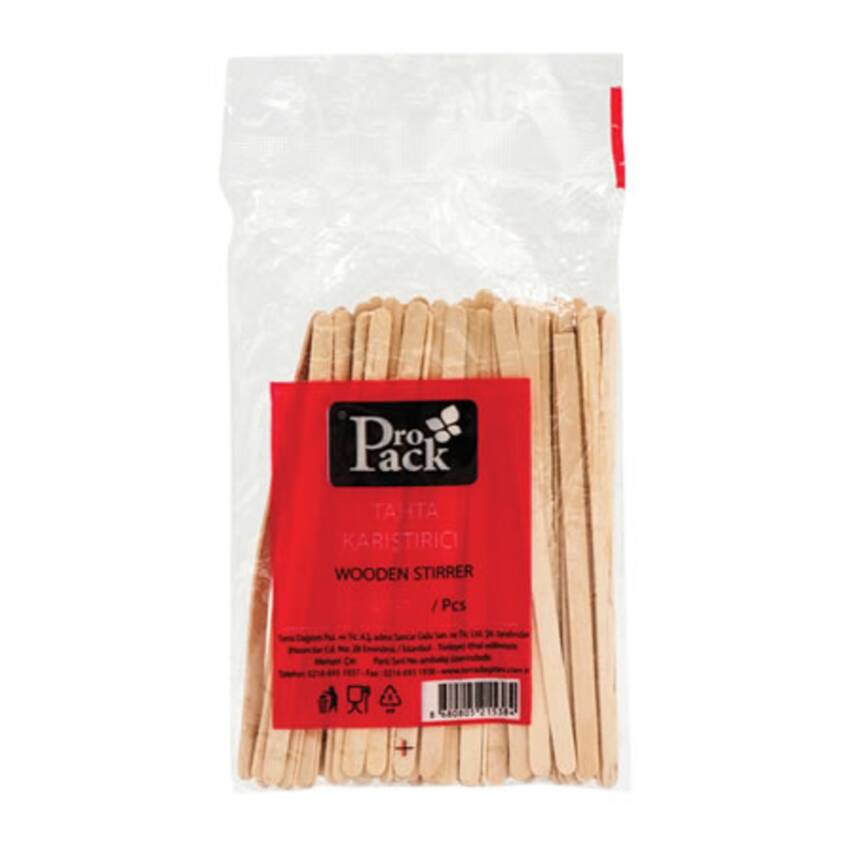 Propack Ahşap Karıştırıcı 100'lu (T1538) - 1