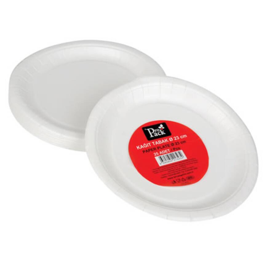 Propack Kağıt Tabak 25'li 23 Cm - 1
