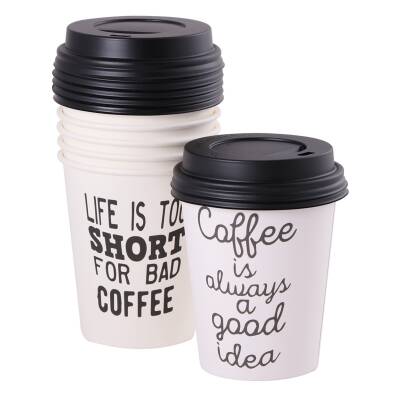 Propack To Go Bardak Ve Kapak Seti 6'lı 350 Ml - Propack