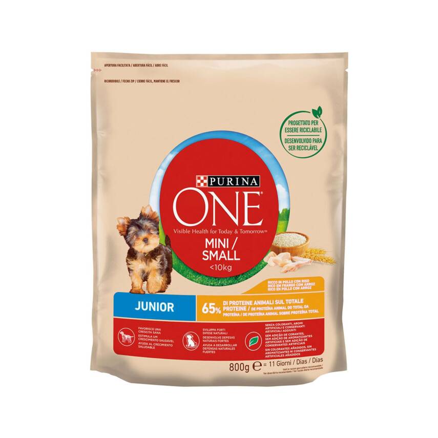 Purina One Jr. Küçük Irk Köpekler İçin Tavuklu 800 G - 1