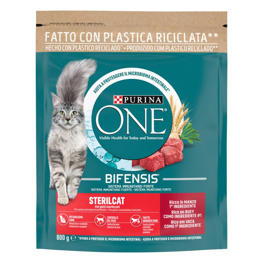 Purina One Steril Kedi Sığır Etli 800 G - 1