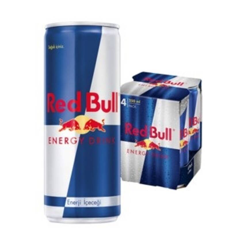 Red Bull Enerji İçeceği 4'lü Paket - 4x250 Ml - 1