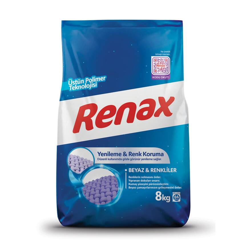 Renax Beyaz ve Renkliler İçin Matik Deterjan 8 Kg - 1
