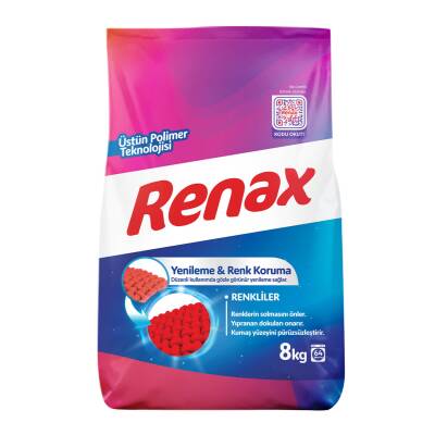 Renax Renkliler İçin Yenileyici & Renk Koruma Etkili Deterjan 8kg - Renax