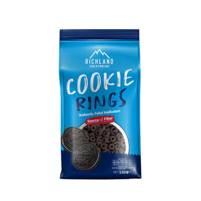 Richland Cookie Rings Kakaolu Tahıl Halkaları 150 G - Richland