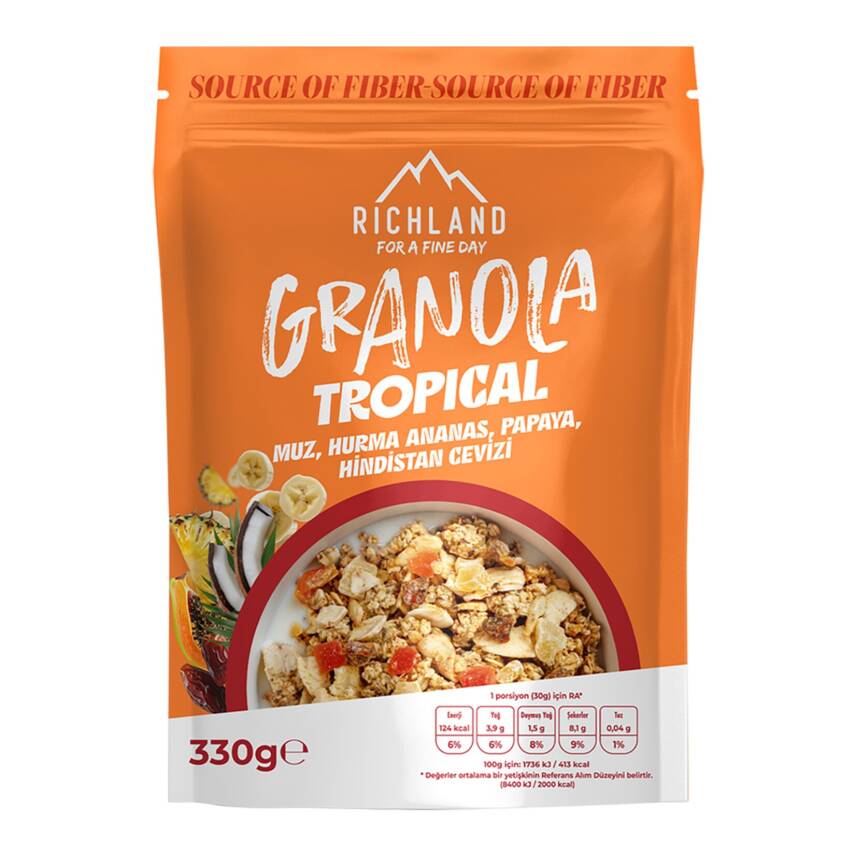 Richland Granola Tropikal Meyveli 330 G - 1