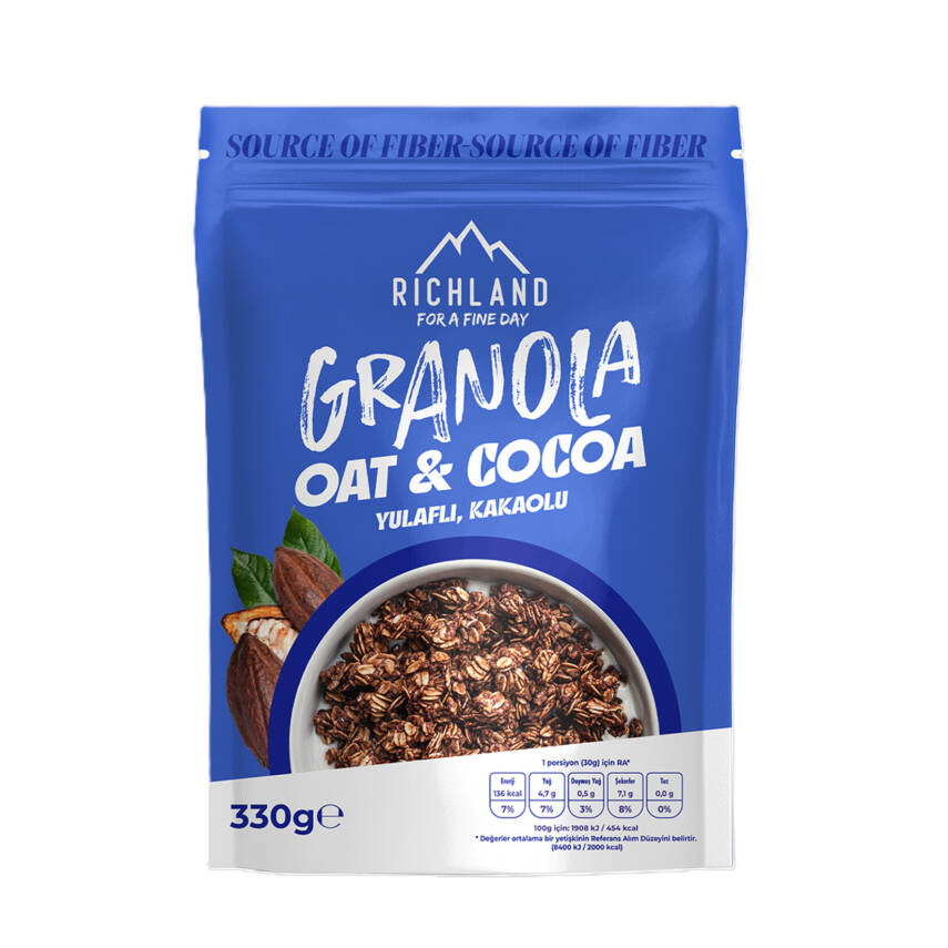 Richland Granola Yulaflı ve Kakaolu 330 G - 1