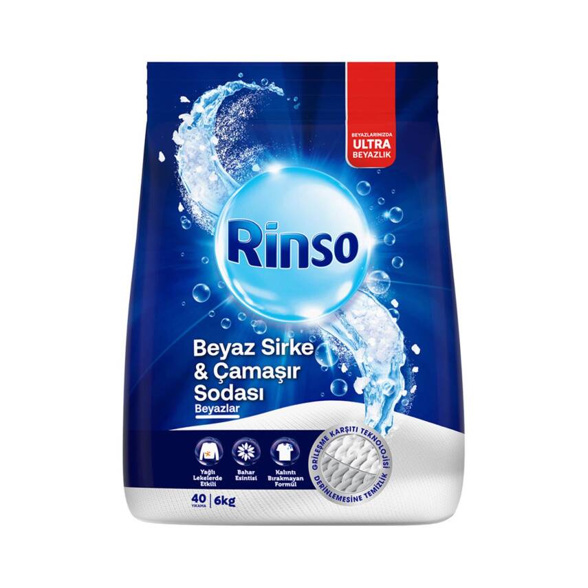 Rinso Beyaz Sirke & Çamaşır Sodası 6 Kg - 1