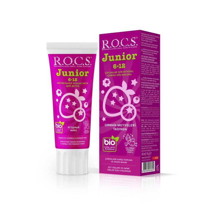 Rocs Junior Florürsüz Orman Meyve Diş Macunu 60 Ml /74 G - 1