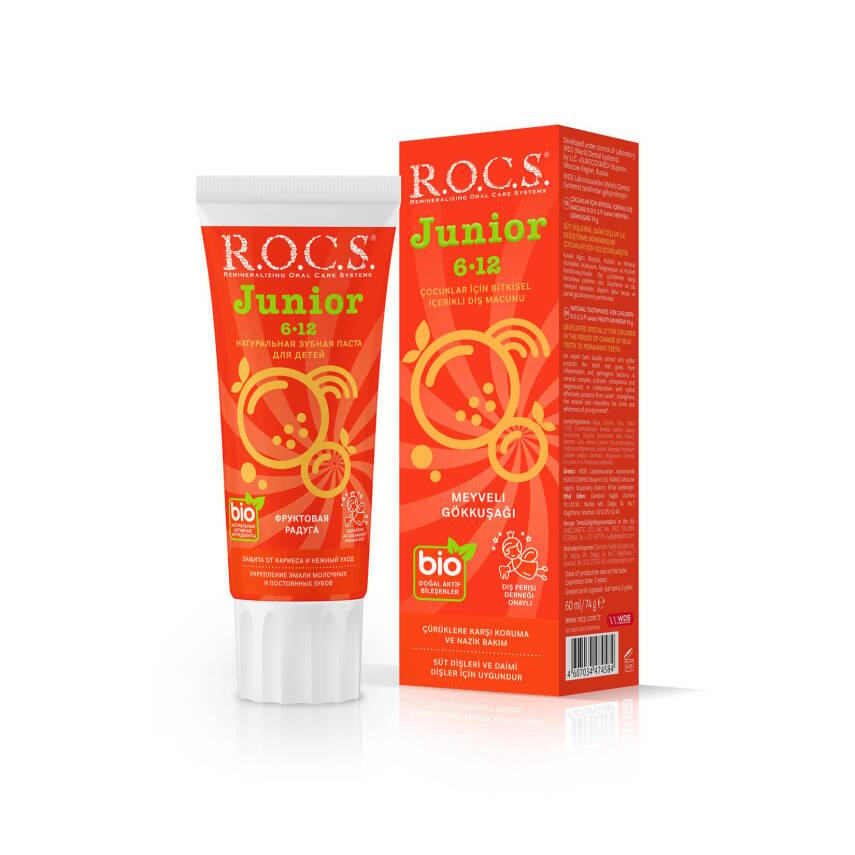 Rocs Junior Meyve Tadında Diş Macunu 60 Ml / 74 G - 1