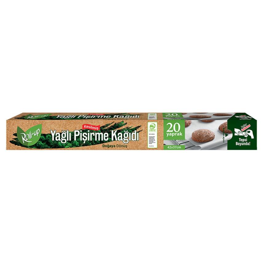 Roll-Up Doğaya Dönüş (Pefc) Yağlı Pişirme Kağıdı 20'li - 1