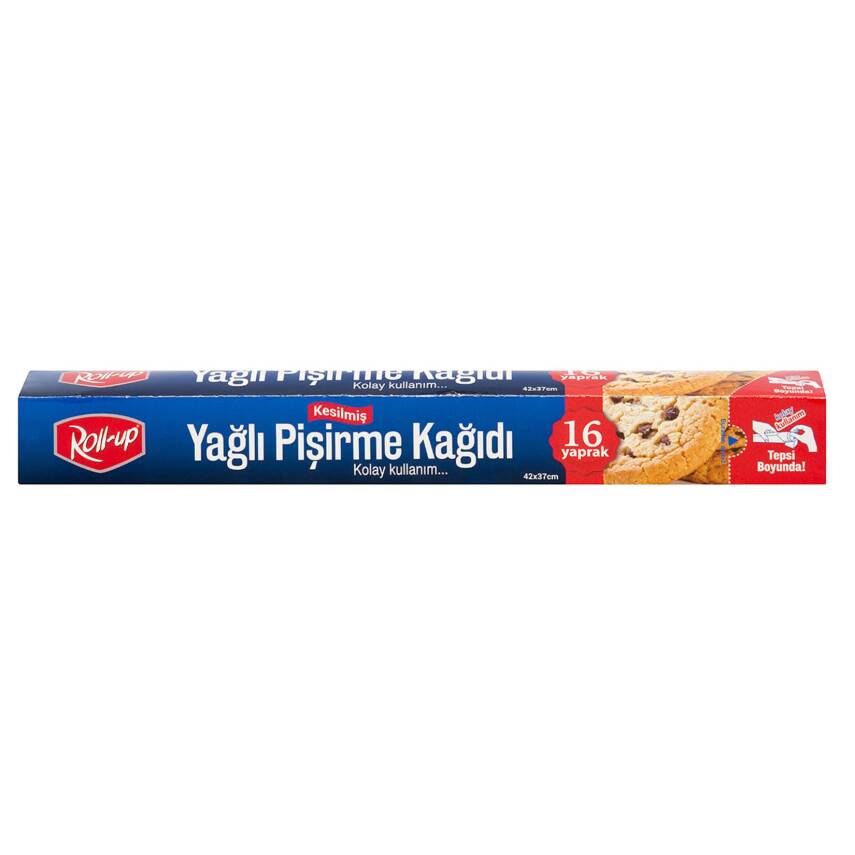 Roll-Up Kesilmiş Yağlı Pişirme Kağıdı 16 Yaprak - 1