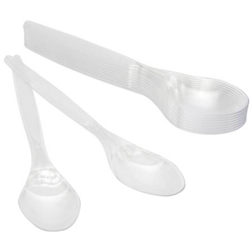 Roll-Up Plastik Lüks Kaşık 10'lu - 1