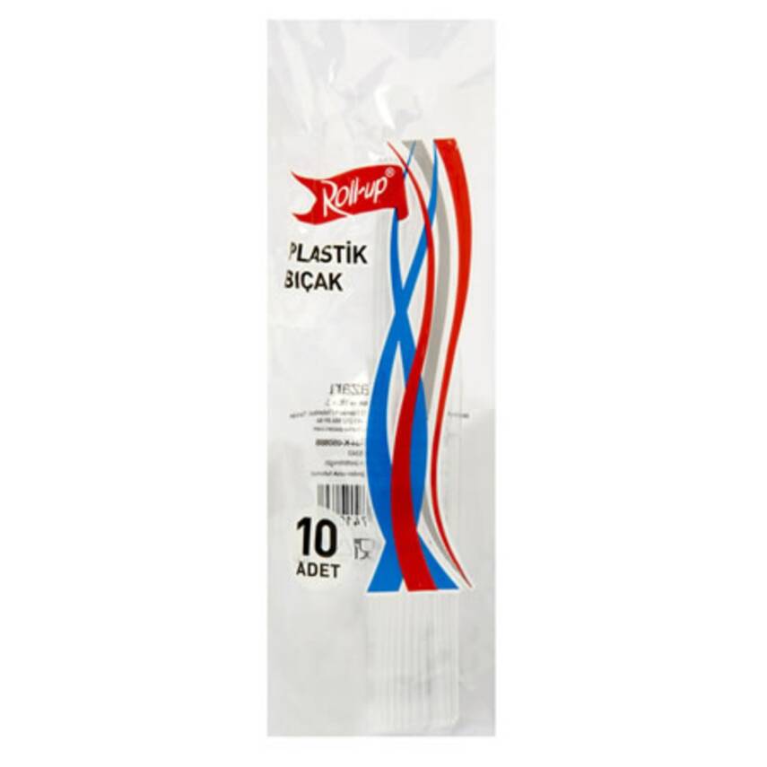 Roll-Up Plastik Şeffaf Bıçak 10'lu - 1