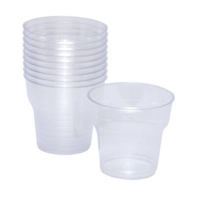 Roll-Up Şeffaf Kristal Bardak 10'lu - Roll-up