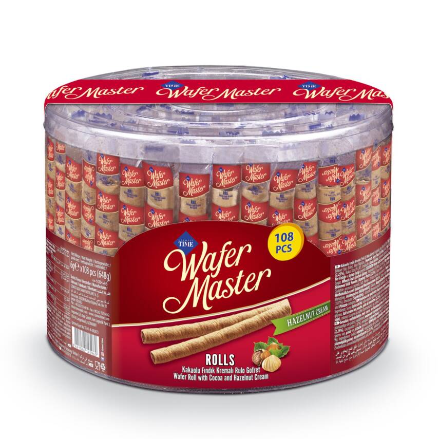 Rollstick Fındık Kremalı Rulo Gofret 108 x 6 G - 1