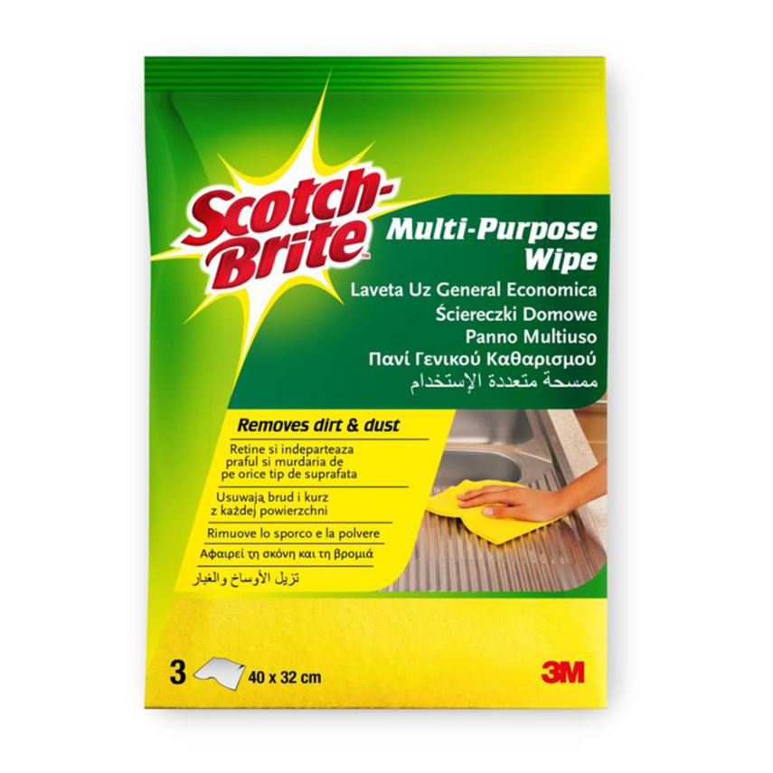 Scotch Brite Renkli Temizlik Bezi 3'lü - 1