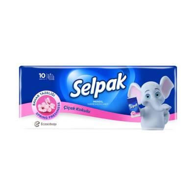 Selpak Çiçek Kokulu Mendil 10'Lu Paket - Selpak