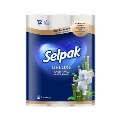 Selpak Deluxe Bambu Katkılı Havlu 12'li - Selpak