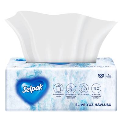 Selpak El Yüz Havlusu 100'lü - Selpak