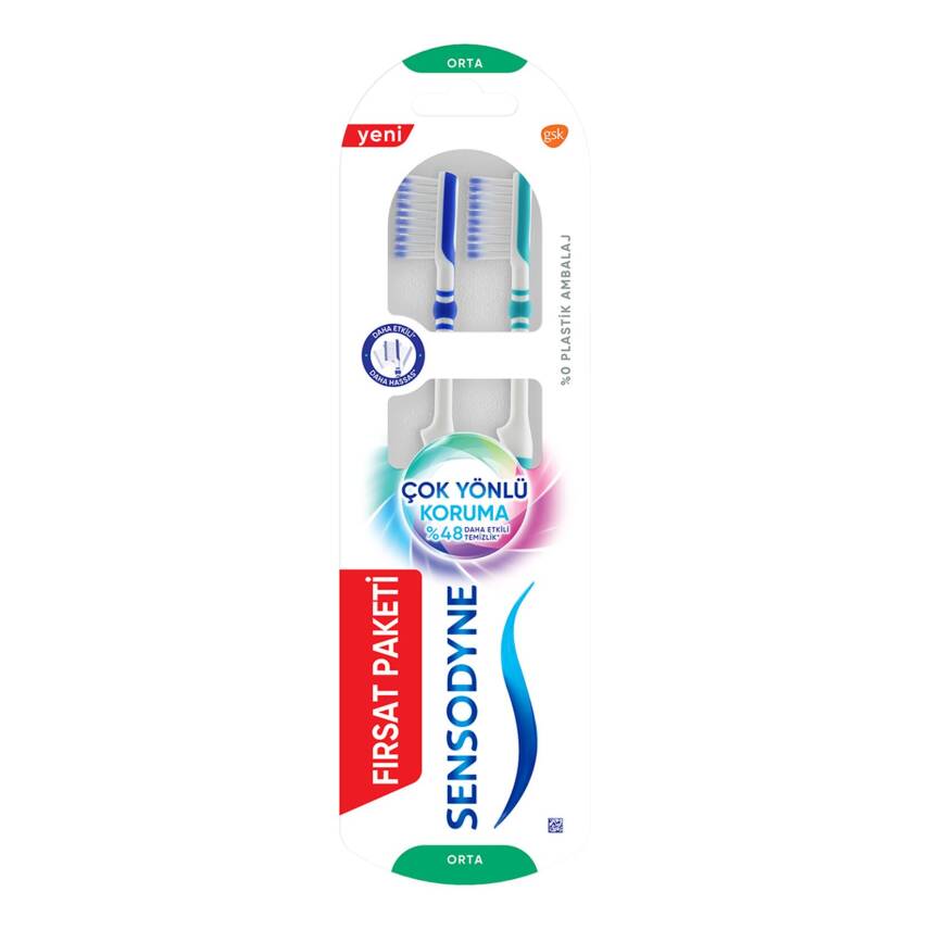 Sensodyne Çok Yönlü Koruma 1+1 Diş Fırçası - Orta - 1