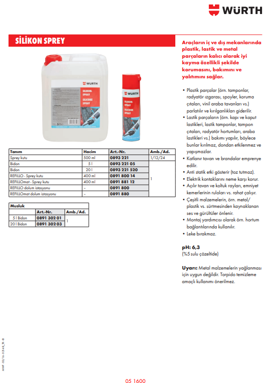 Silikon Sprey 500ml - 2