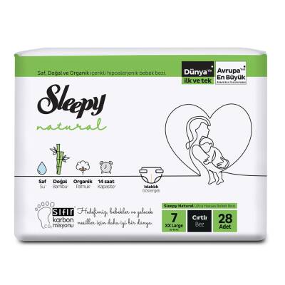 Sleepy Natural Jumbo Paket 7 Beden XXL 20-30 Kg 28'li - Sleepy