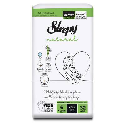 Sleepy Natural Külot Bez 6 Beden XL 15-25 Kg 32'li - Sleepy
