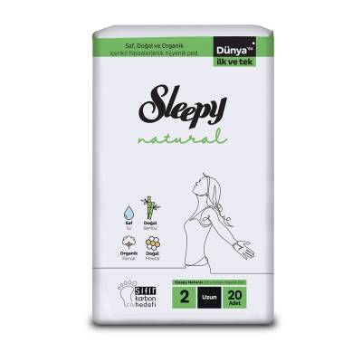 Sleepy Natural Ultra Hassas Hijyenik Ped Uzun 20'li - Sleepy