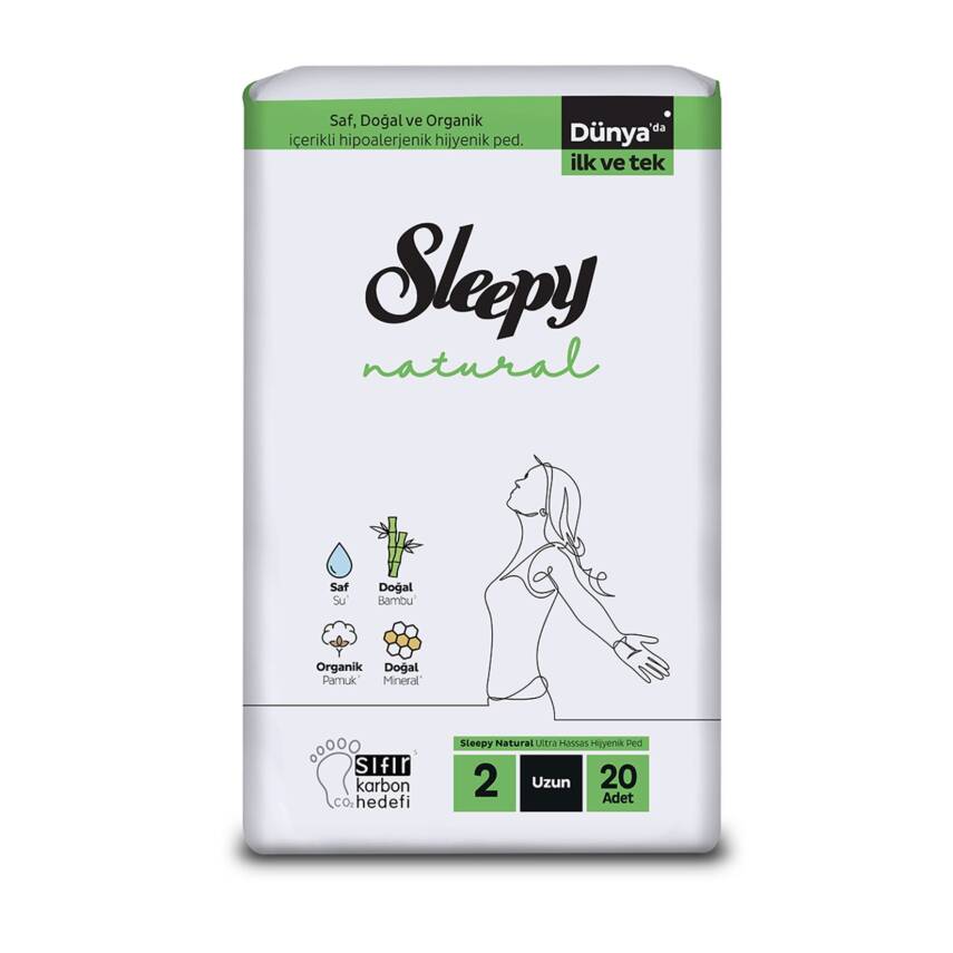 Sleepy Natural Ultra Hassas Hijyenik Ped Uzun 20'li - 1