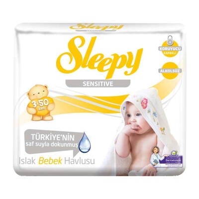 Sleepy Sensitive Islak Havlu 3 x 50'li - Sleepy