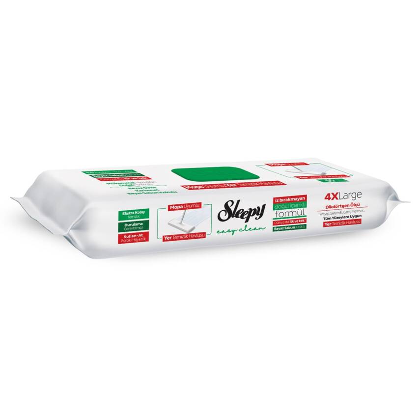 Sleepy Yer Temizlik Havlusu Beyaz Sabun 50'li - 1
