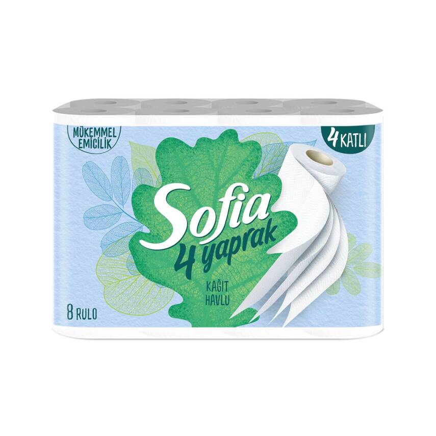 Sofia 4 Yaprak Kağıt Havlu 8'li - 1