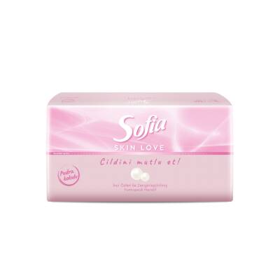 Sofia Skin Love Pudra Kokulu Mendil 100'lü - Sofia