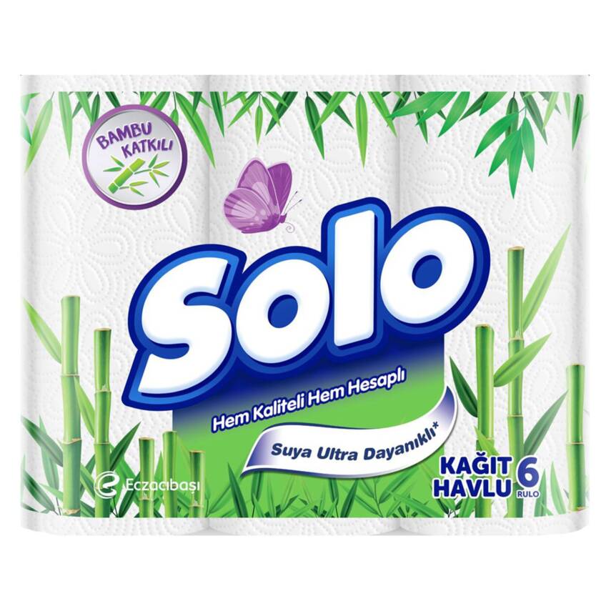 Solo Bambu Katkılı Havlu 6'lı - 1