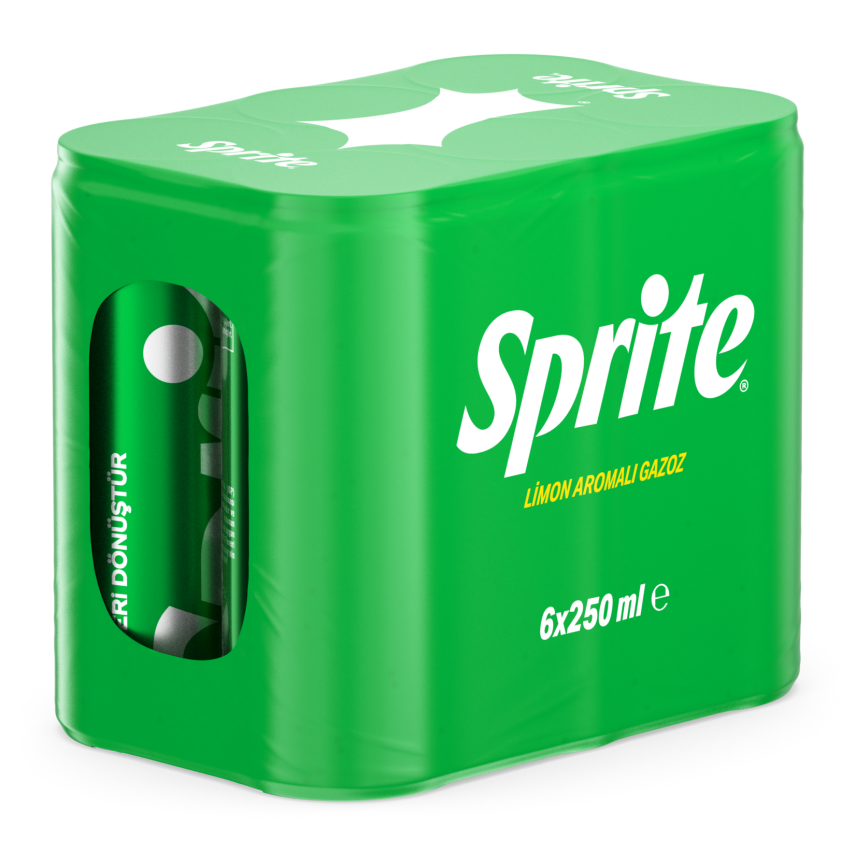 Sprite Limon Aromalı Gazoz Kutu 6 x 250 Ml - 1