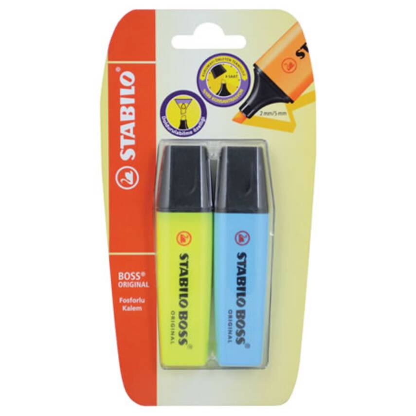 Stabilo İşaretleme Kalemi Neon 2'Li - 1