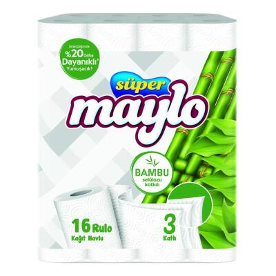 Süper Maylo Bambu Katkılı Kağıt Havlu 16'lı - Maylo