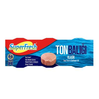 Superfresh Ayçiçek Yağlı Ton Balığı 3X75 G - Superfresh