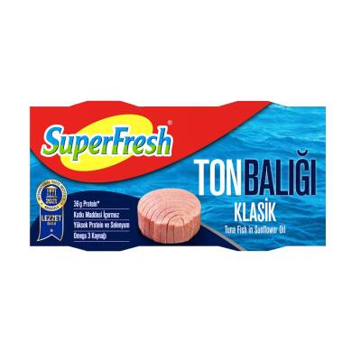 Superfresh Ayçiçekyağlı Ton Balığı 2x140 G - Superfresh