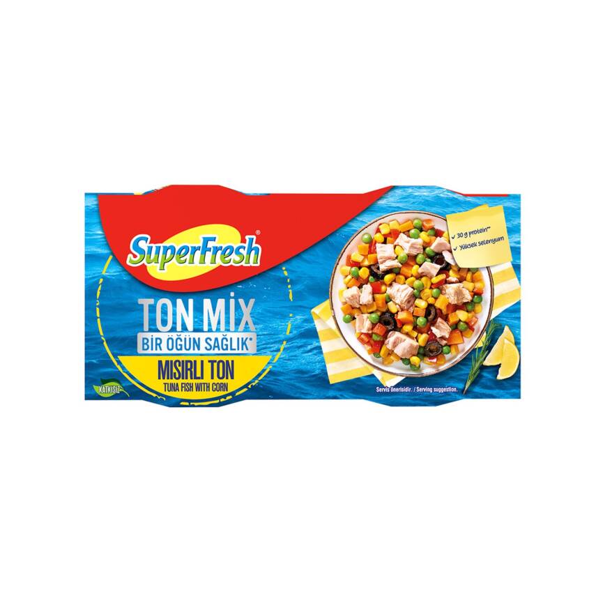 Superfresh Ton Mix Mısırlı Ton 2 x 150 G - 1