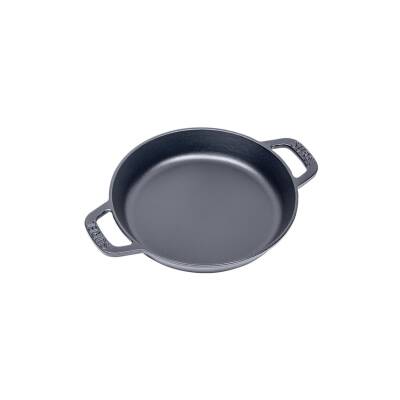 Sürel Yuvarlak Düz Sahan Mat Siyah 18 Cm - Sürel