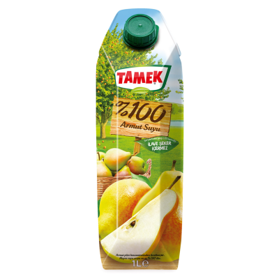 Tamek %100 Armut Suyu 1 L - Tamek
