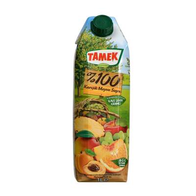 Tamek %100 Karışık Meyve Suyu 1 Lt - Tamek