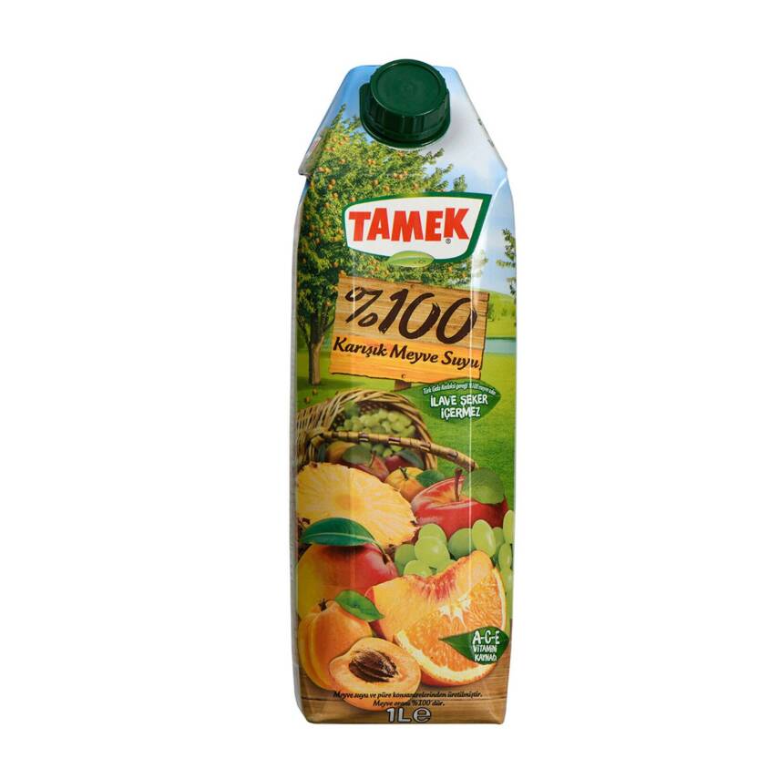 Tamek %100 Karışık Meyve Suyu 1 Lt - 1