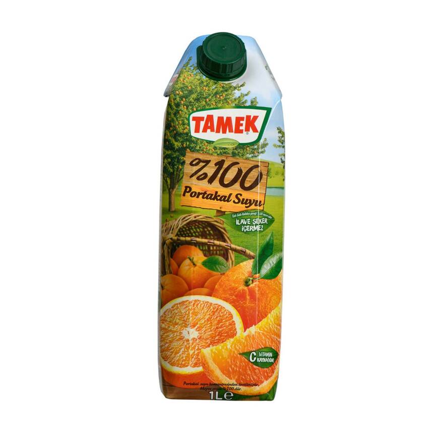 Tamek %100 Portakal Suyu 1 L - 1