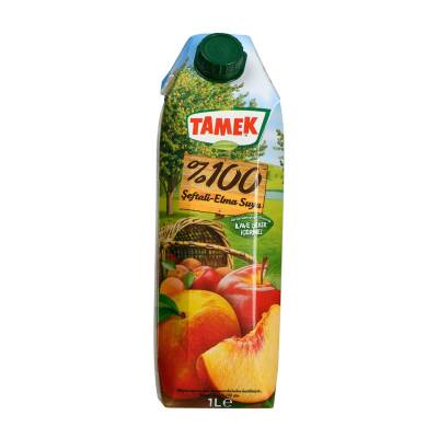 Tamek %100 Şeftali-elma Suyu 1 Lt - Tamek